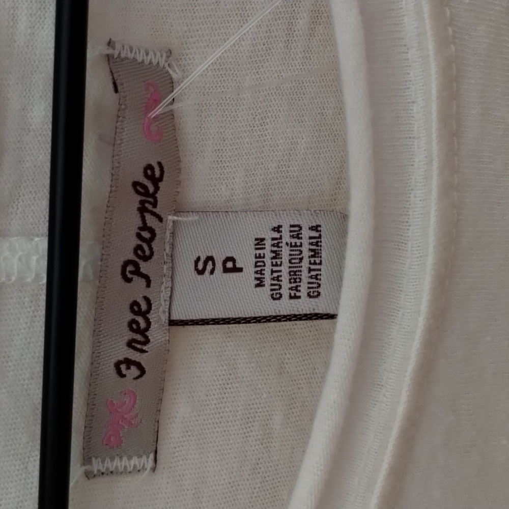 Free People Ruched Top S White NWT #OB1581264 - Picture 2 of 5